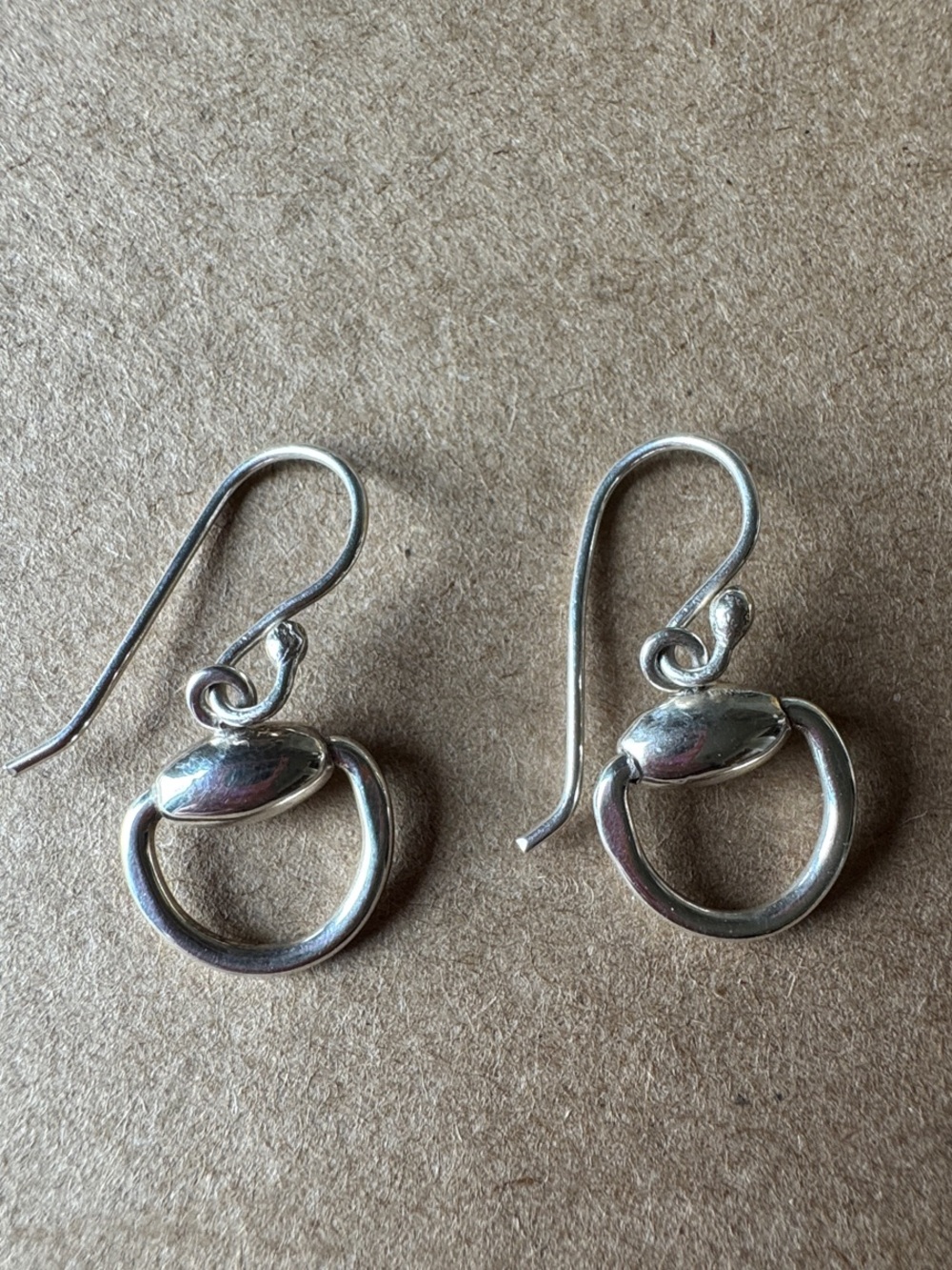 Sterling Silver Drop Loop Earrings